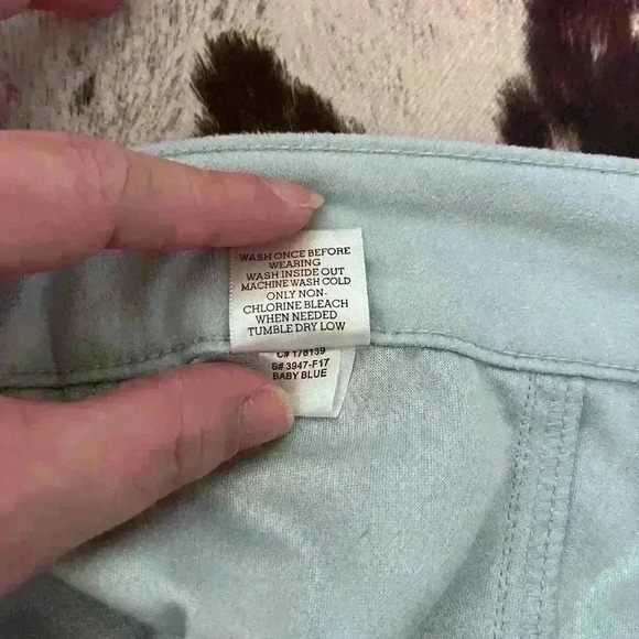 Alter'd State Mini Skirt Faux Suede Pockets  Baby Blue/ Small - Picture 5 of 5